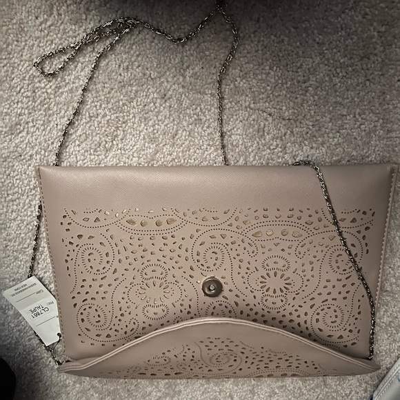 Gold and taupe clutch and crossbody new with tags - Picture 4 of 4